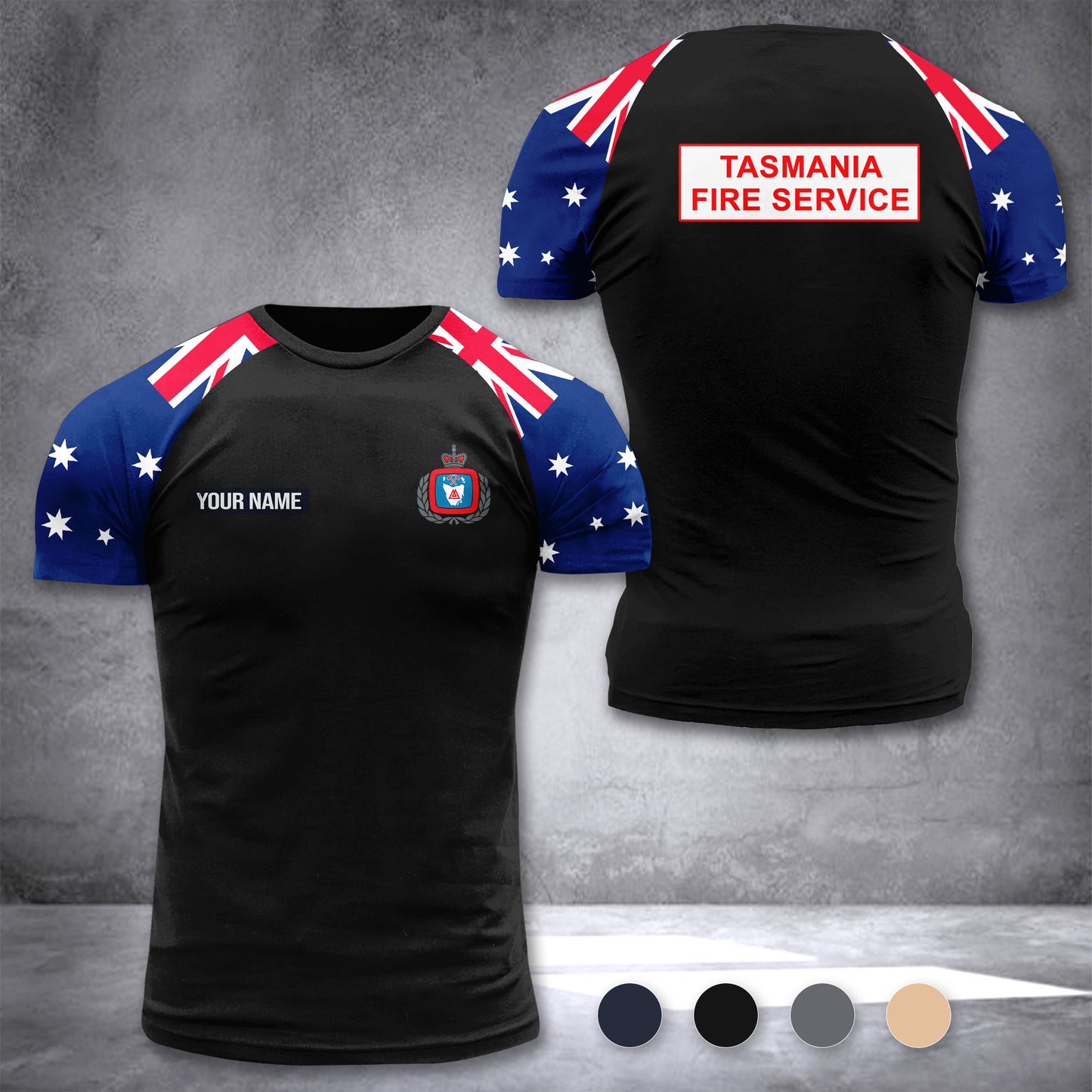 Tasmania Fire Service Australia customize T-shirt 355
