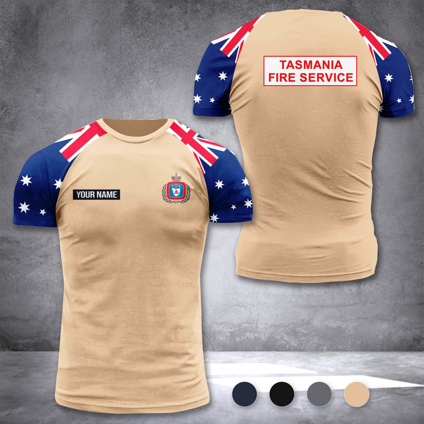 Tasmania Fire Service Australia customize T-shirt 355