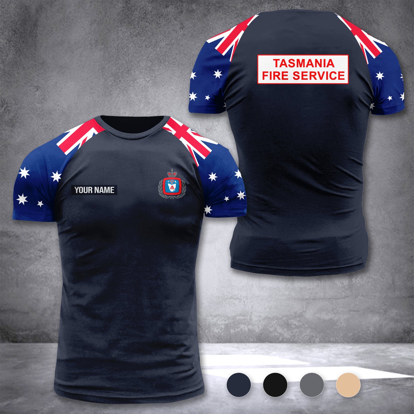 Tasmania Fire Service Australia customize T-shirt 355