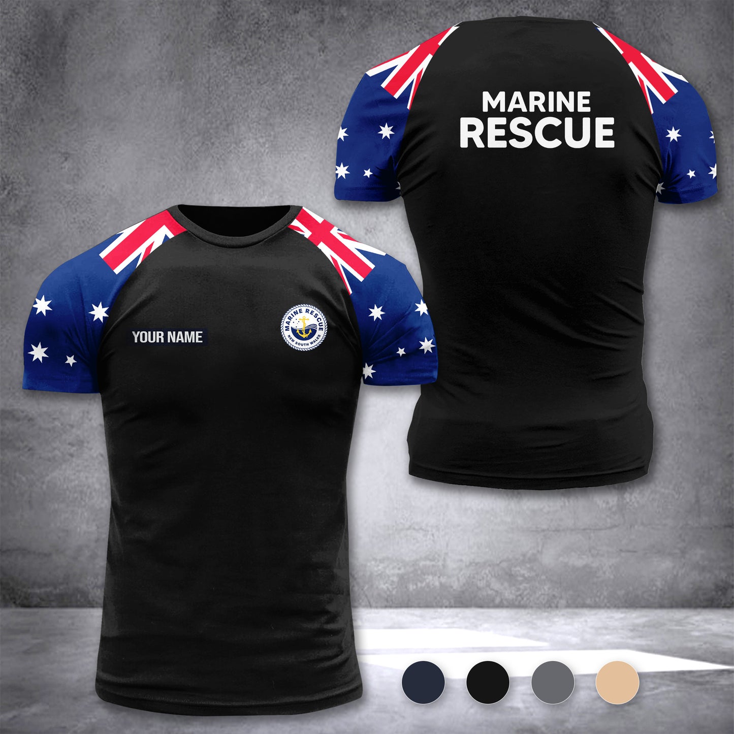 Marine Rescue NSW Australia customize T-shirt 355