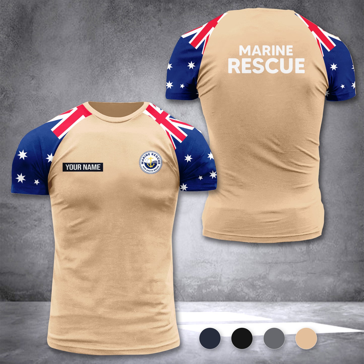 Marine Rescue NSW Australia customize T-shirt 355