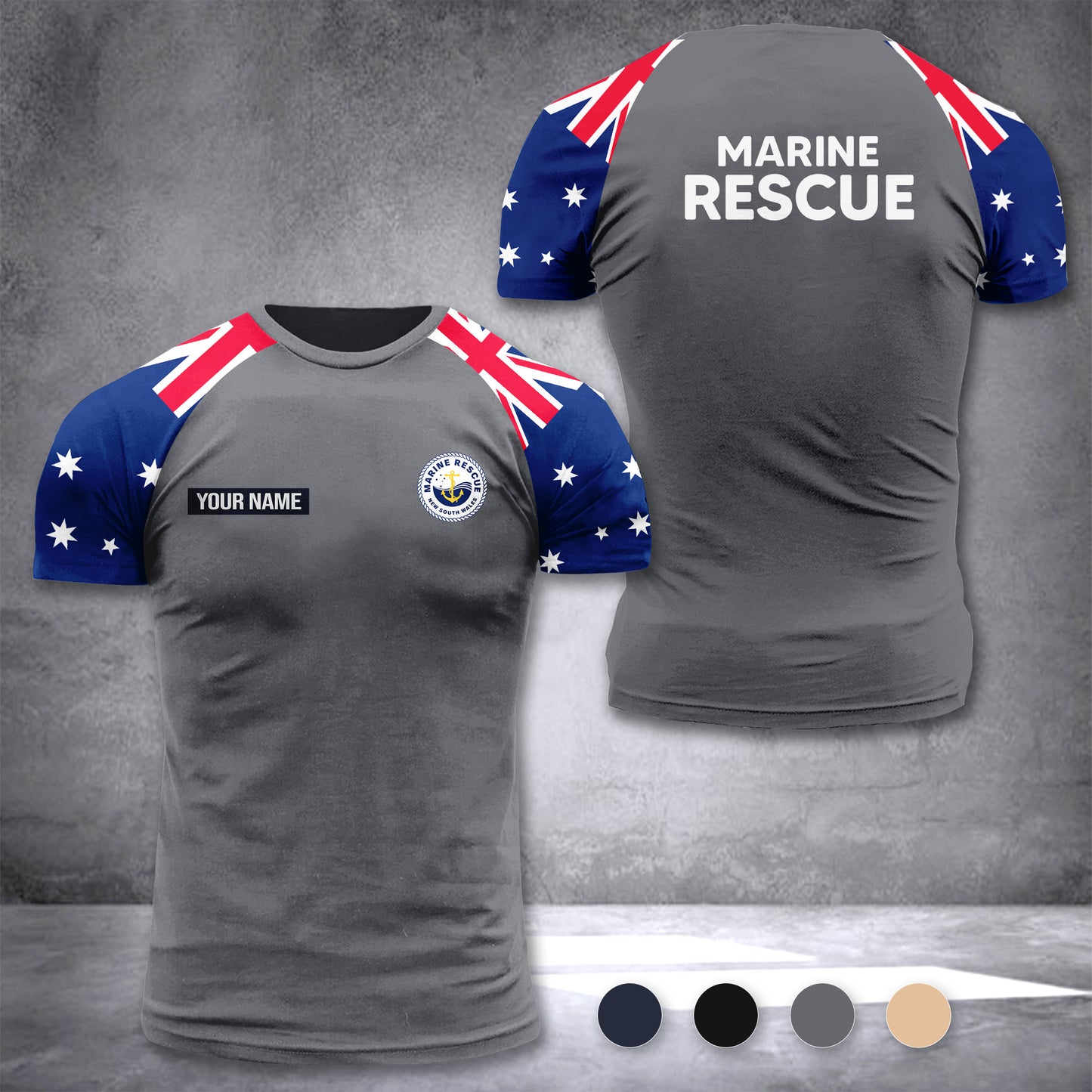 Marine Rescue NSW Australia customize T-shirt 355