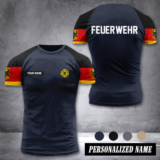 Firefighter Germany customize T-shirt 355