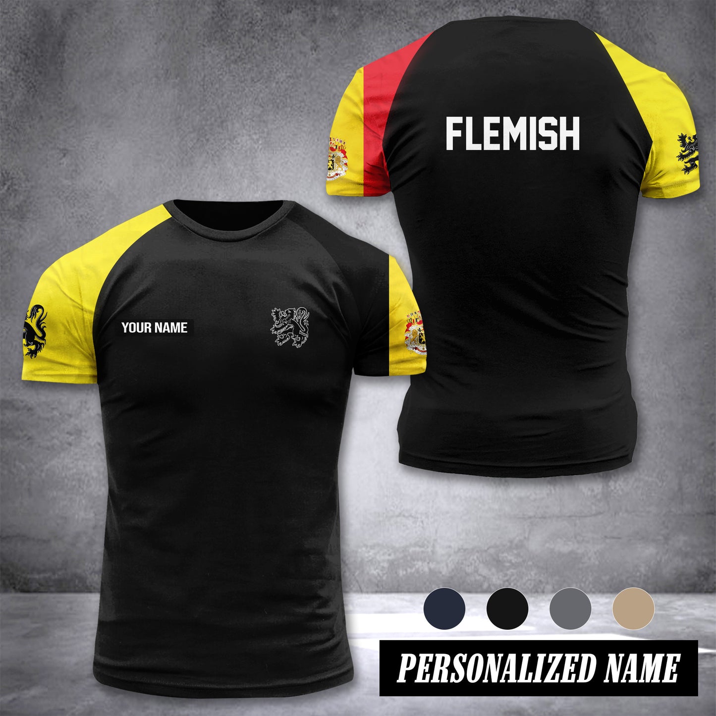 Flemish customize T-shirt has raglan sleeves 265