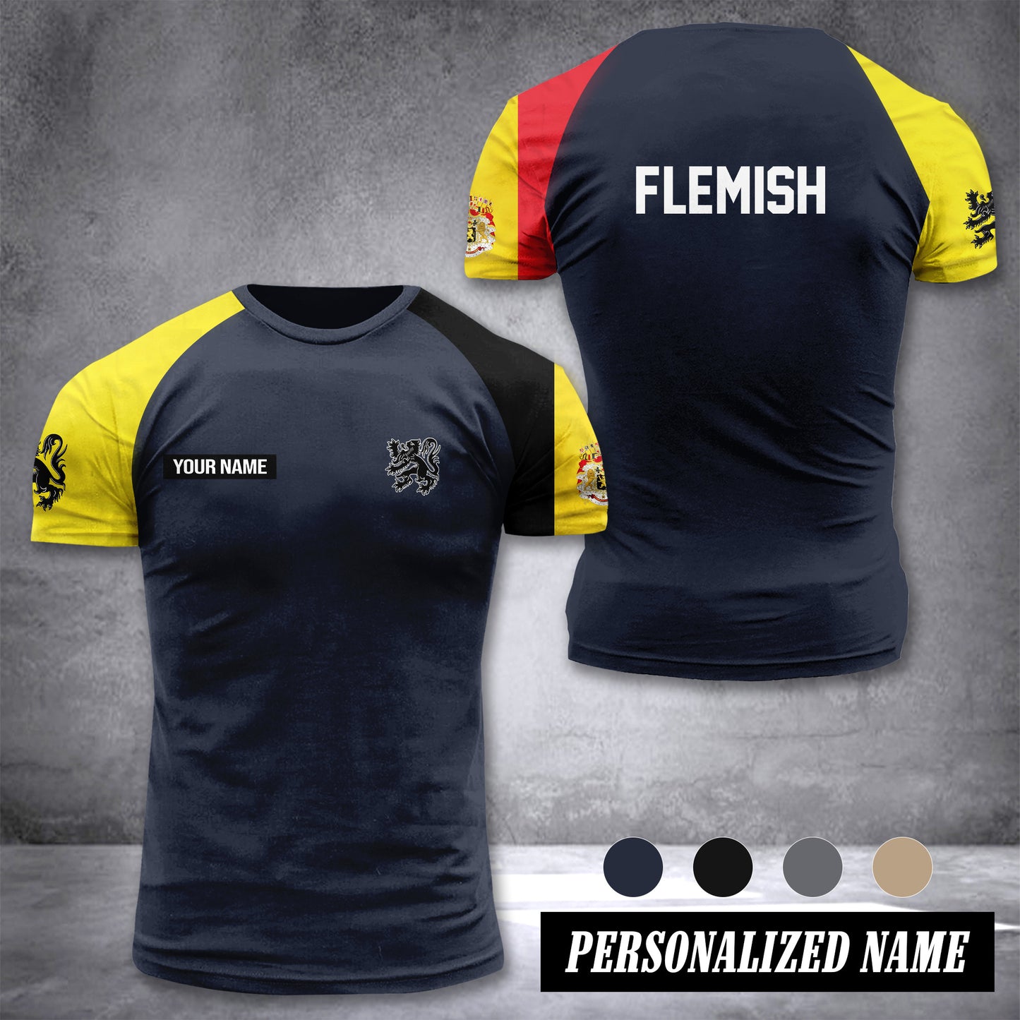Flemish customize T-shirt has raglan sleeves 265