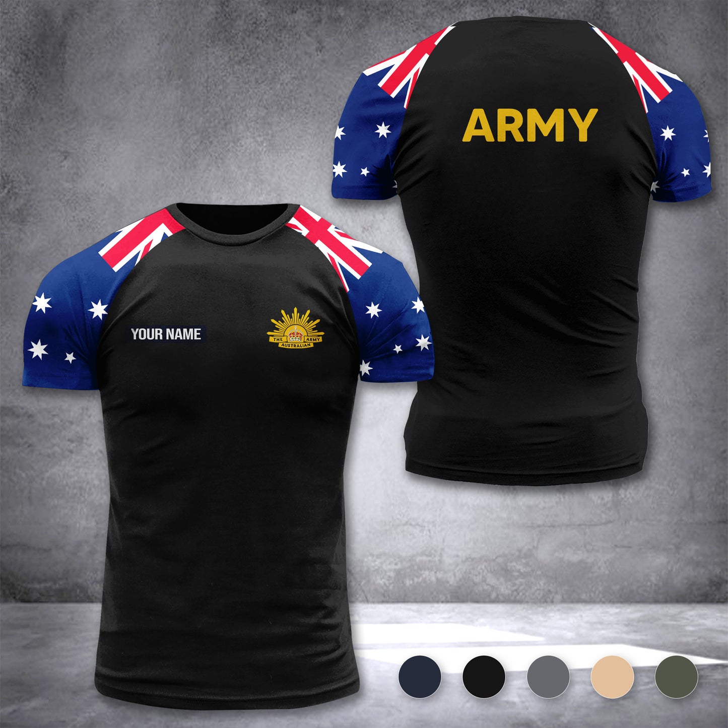 Australian Army customize T-shirt has raglan sleeves 265