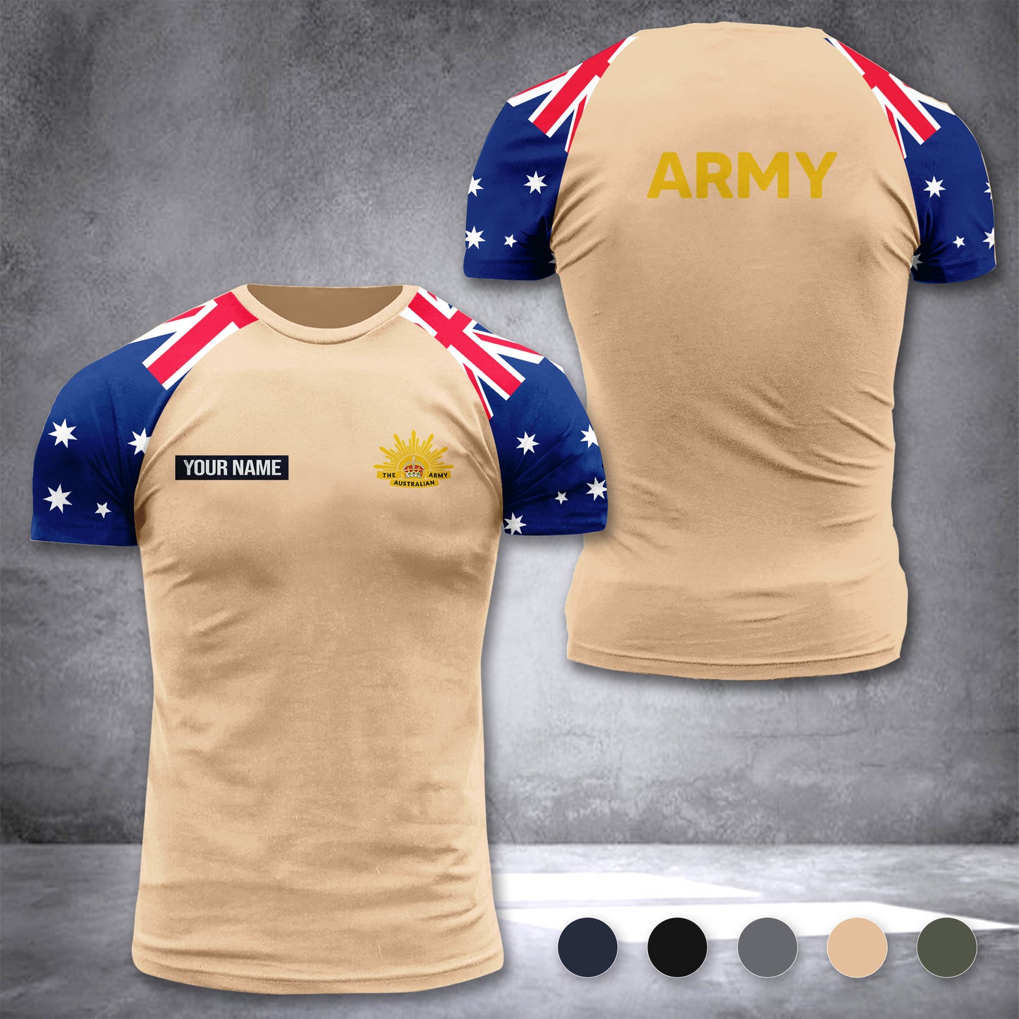 Australian Army customize T-shirt has raglan sleeves 265