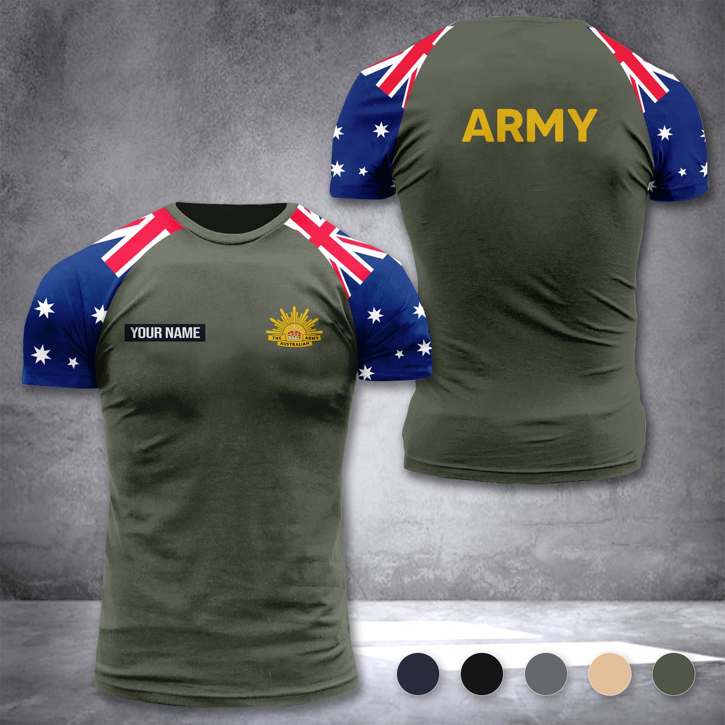 Australian Army customize T-shirt has raglan sleeves 265