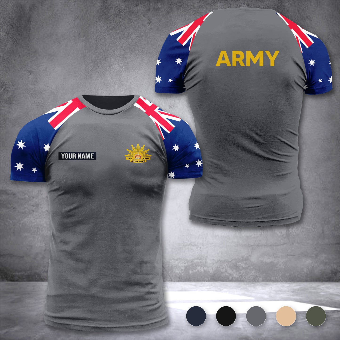 Australian Army customize T-shirt has raglan sleeves 265