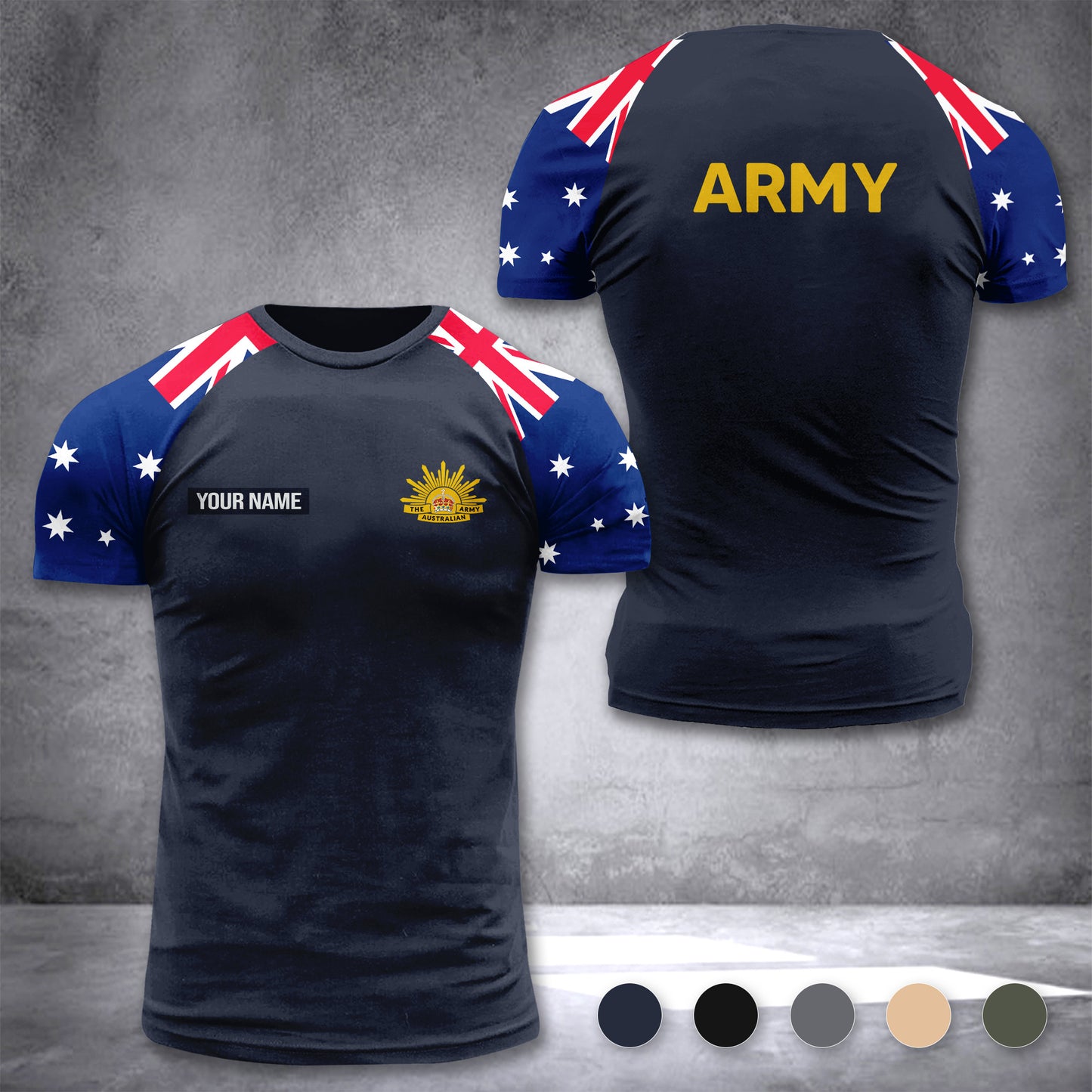 Australian Army customize T-shirt has raglan sleeves 265