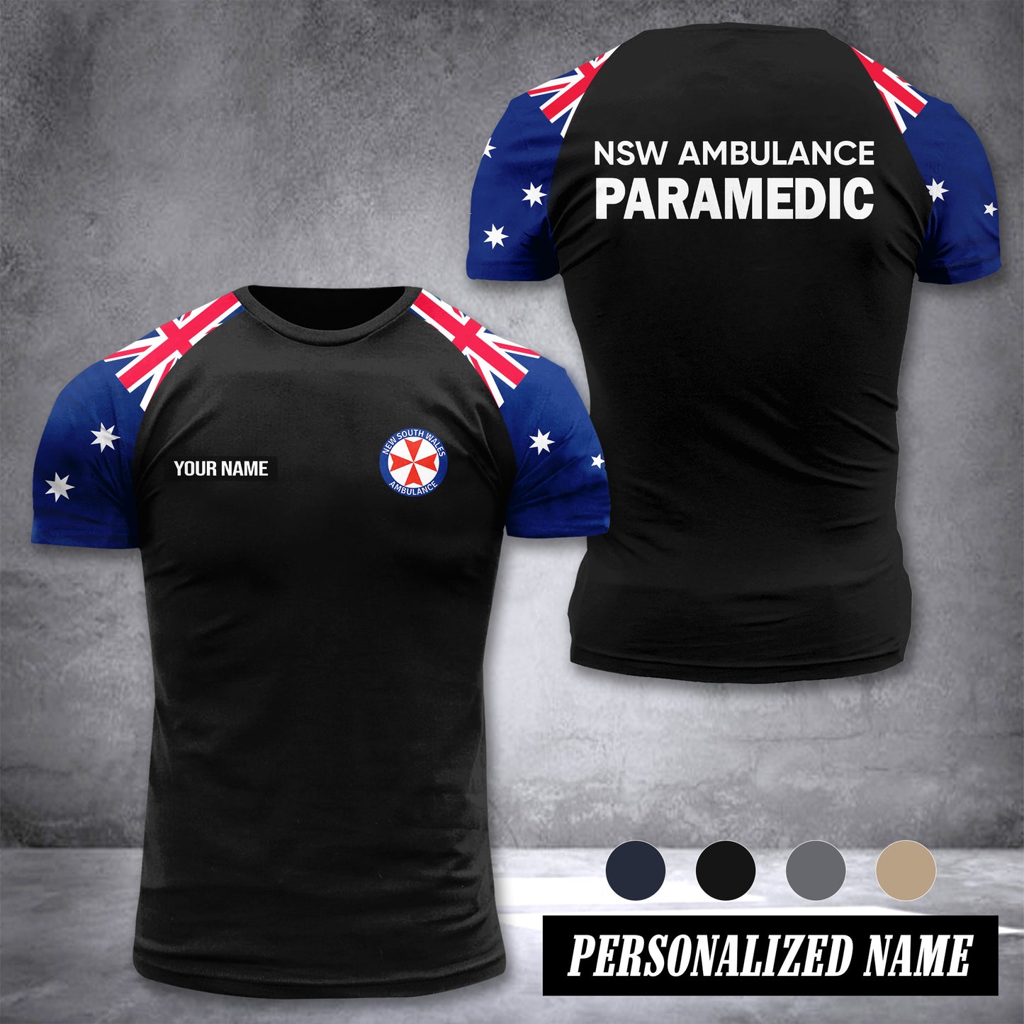 NSW Ambulance Service Australia customize T-shirt 355
