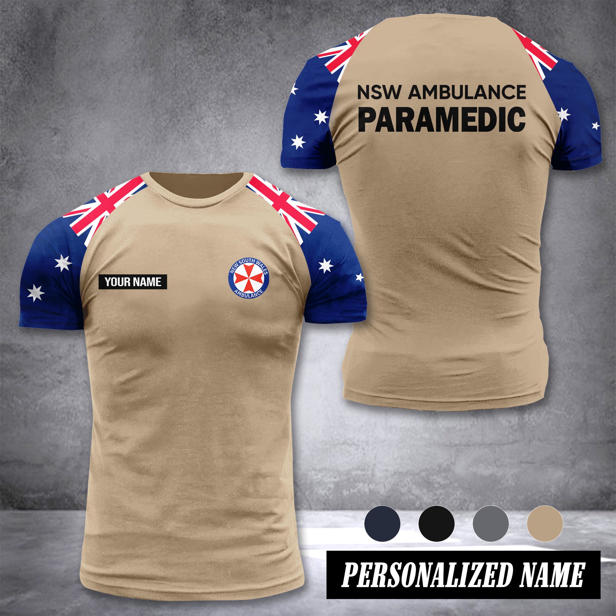 NSW Ambulance Service Australia customize T-shirt 355