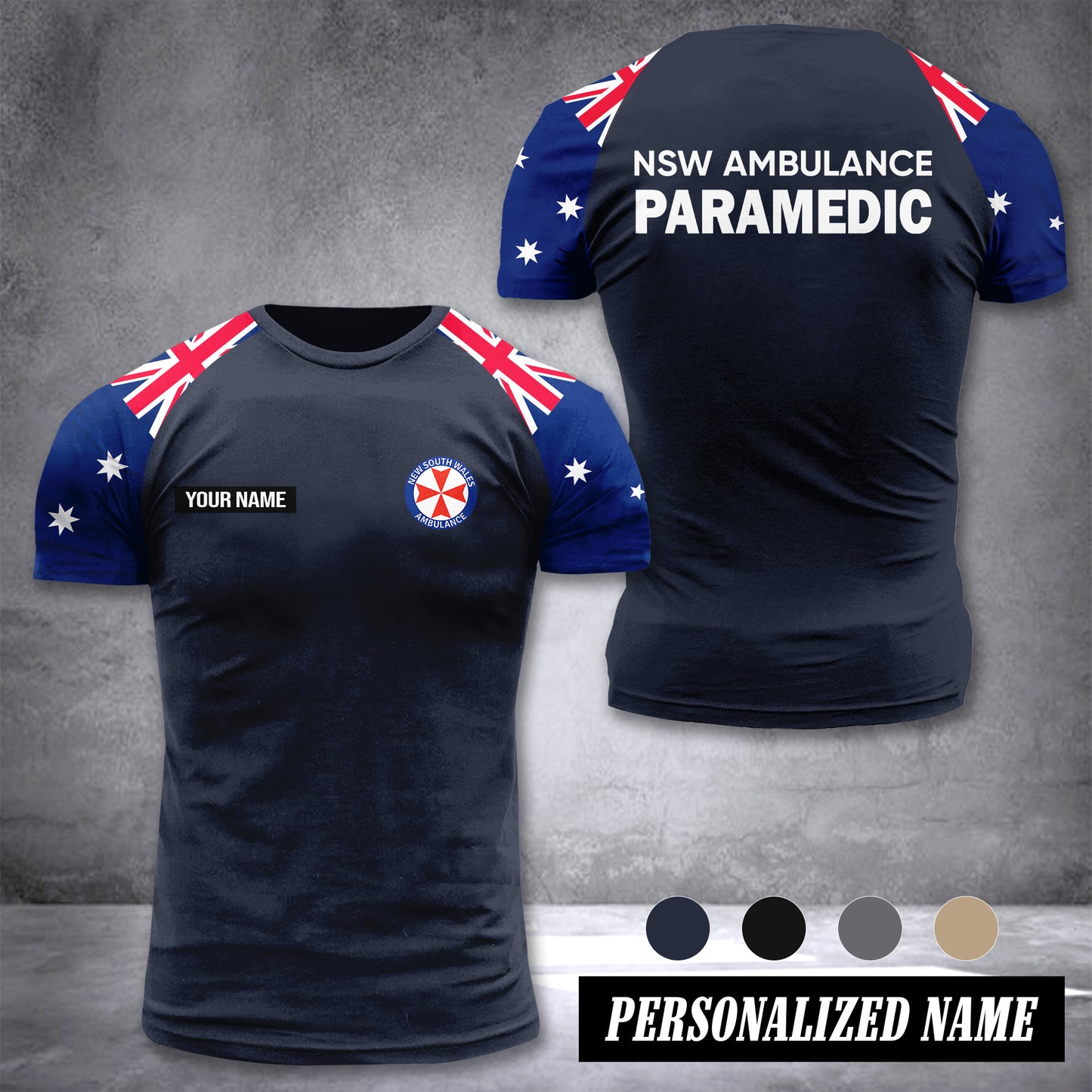 NSW Ambulance Service Australia customize T-shirt 355