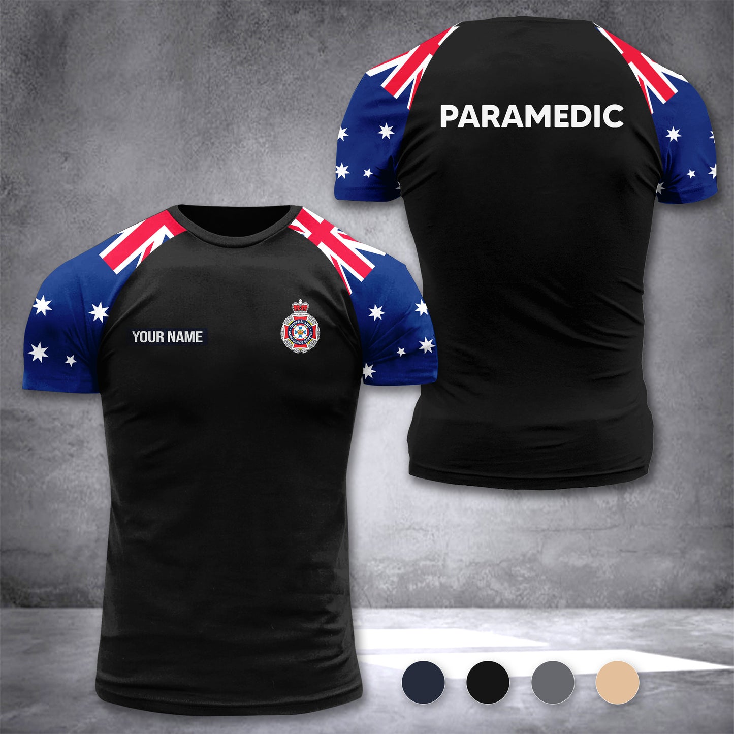 Queensland Ambulance Australia customize T-shirt 355