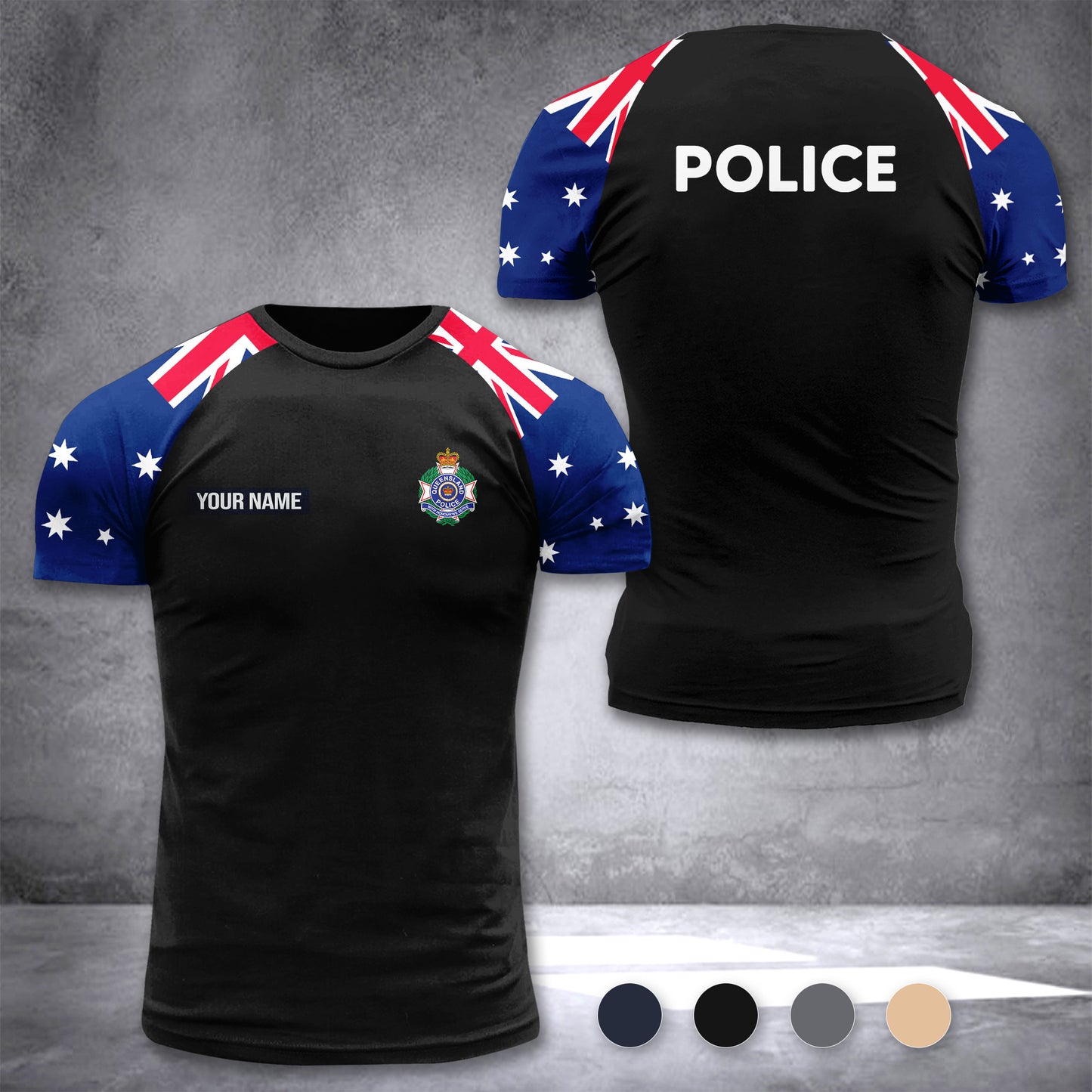 Queensland Police Service Australia customize T-shirt 355