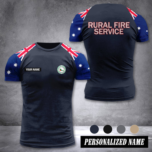 Queensland Rural Fire Service Australia customize T-shirt 355