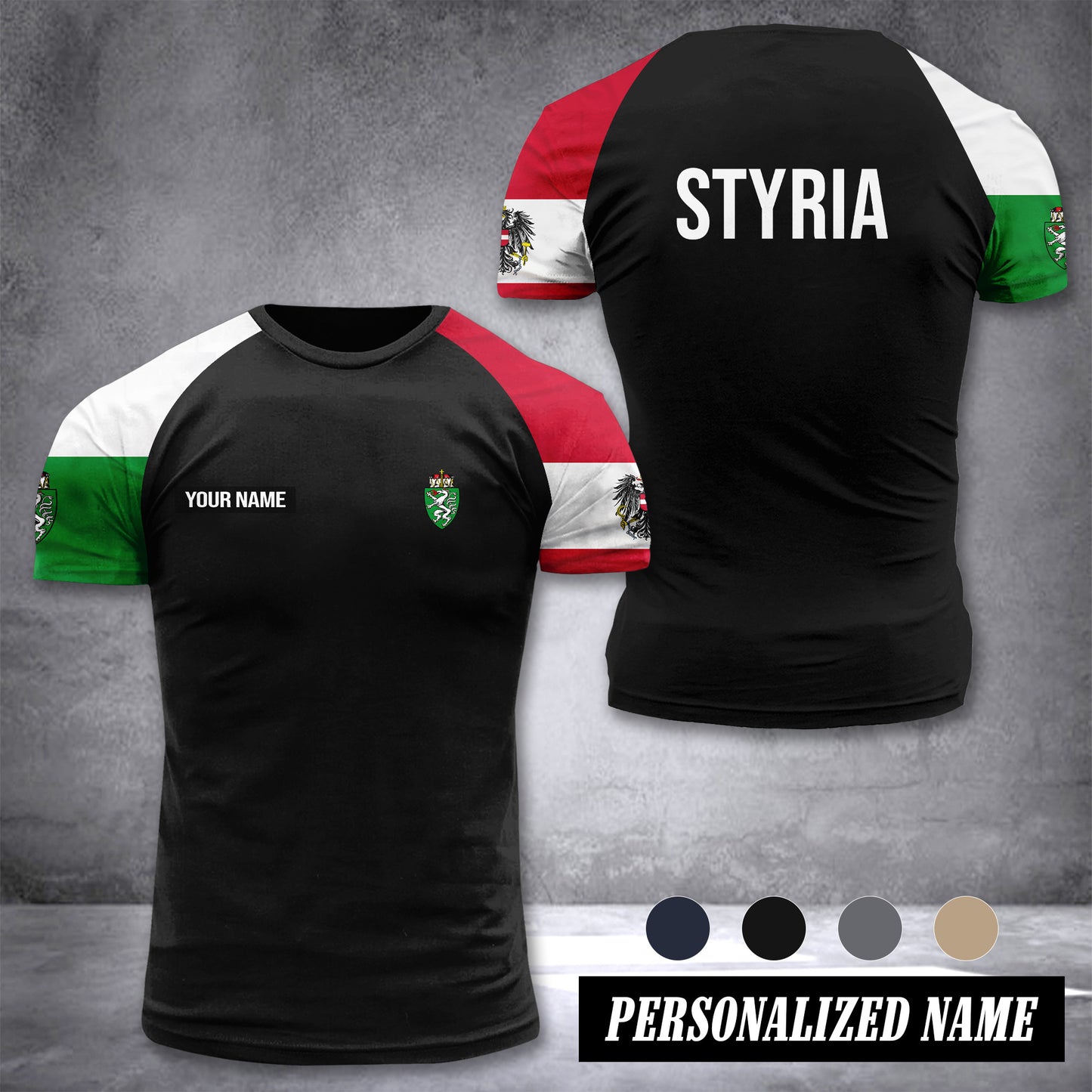 Styria customize T-shirt has raglan sleeves 265