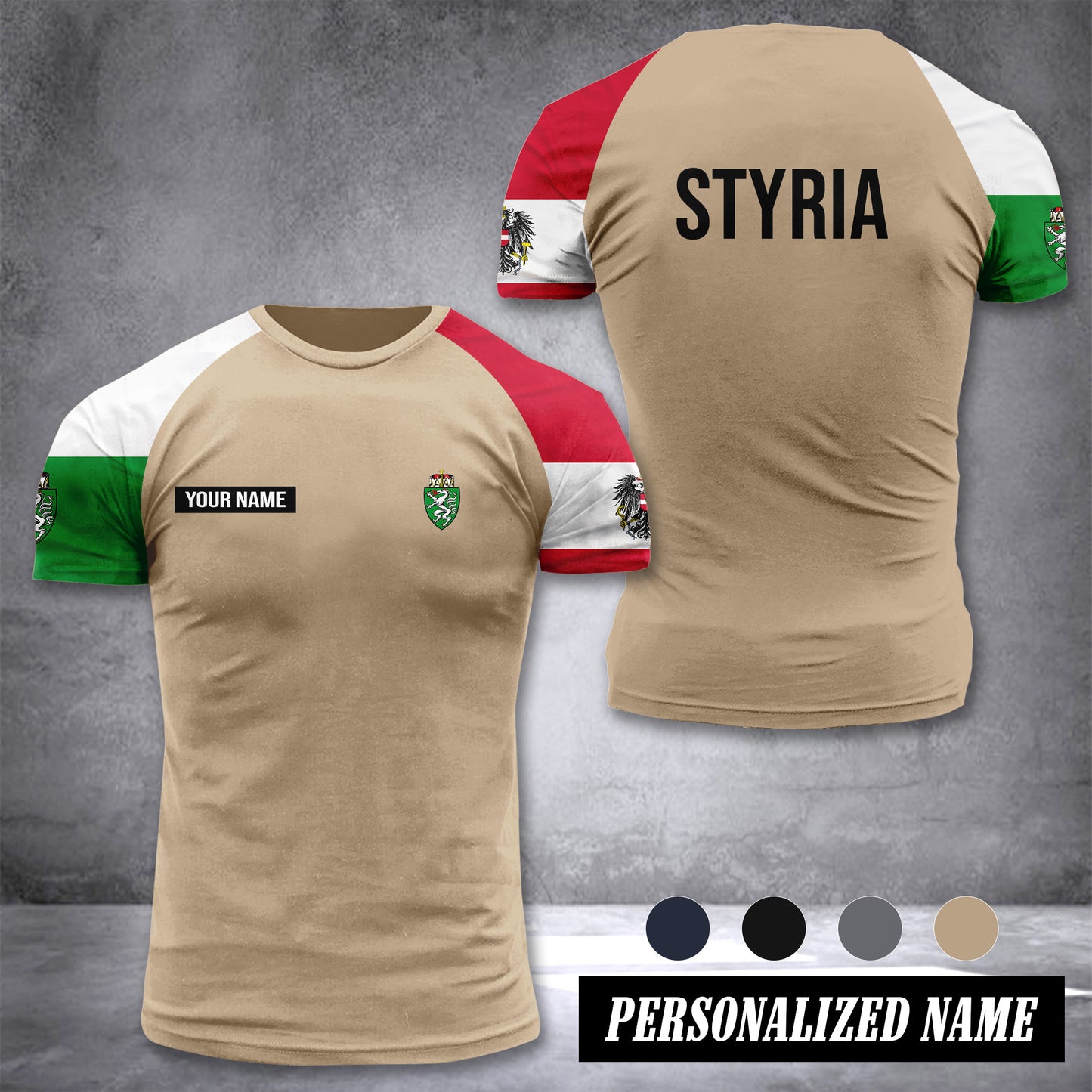 Styria customize T-shirt has raglan sleeves 265