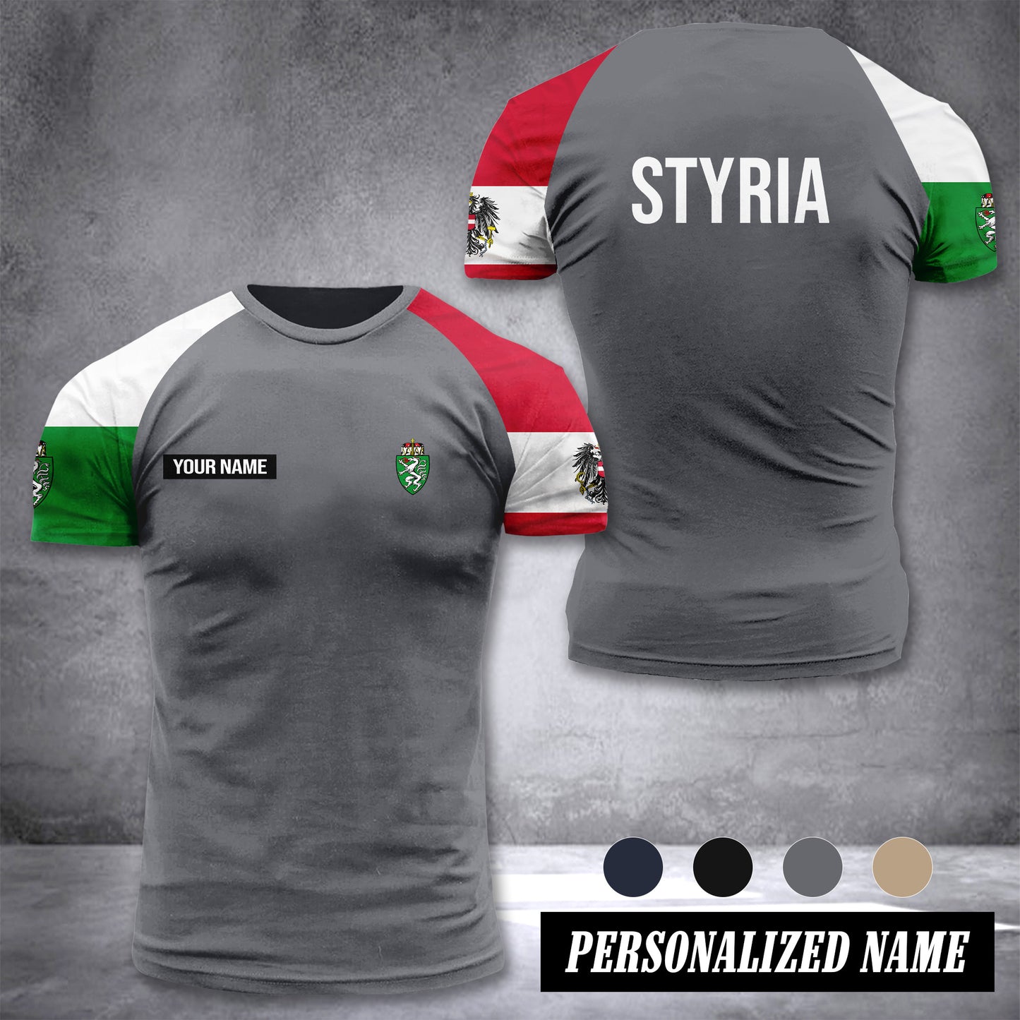 Styria customize T-shirt has raglan sleeves 265