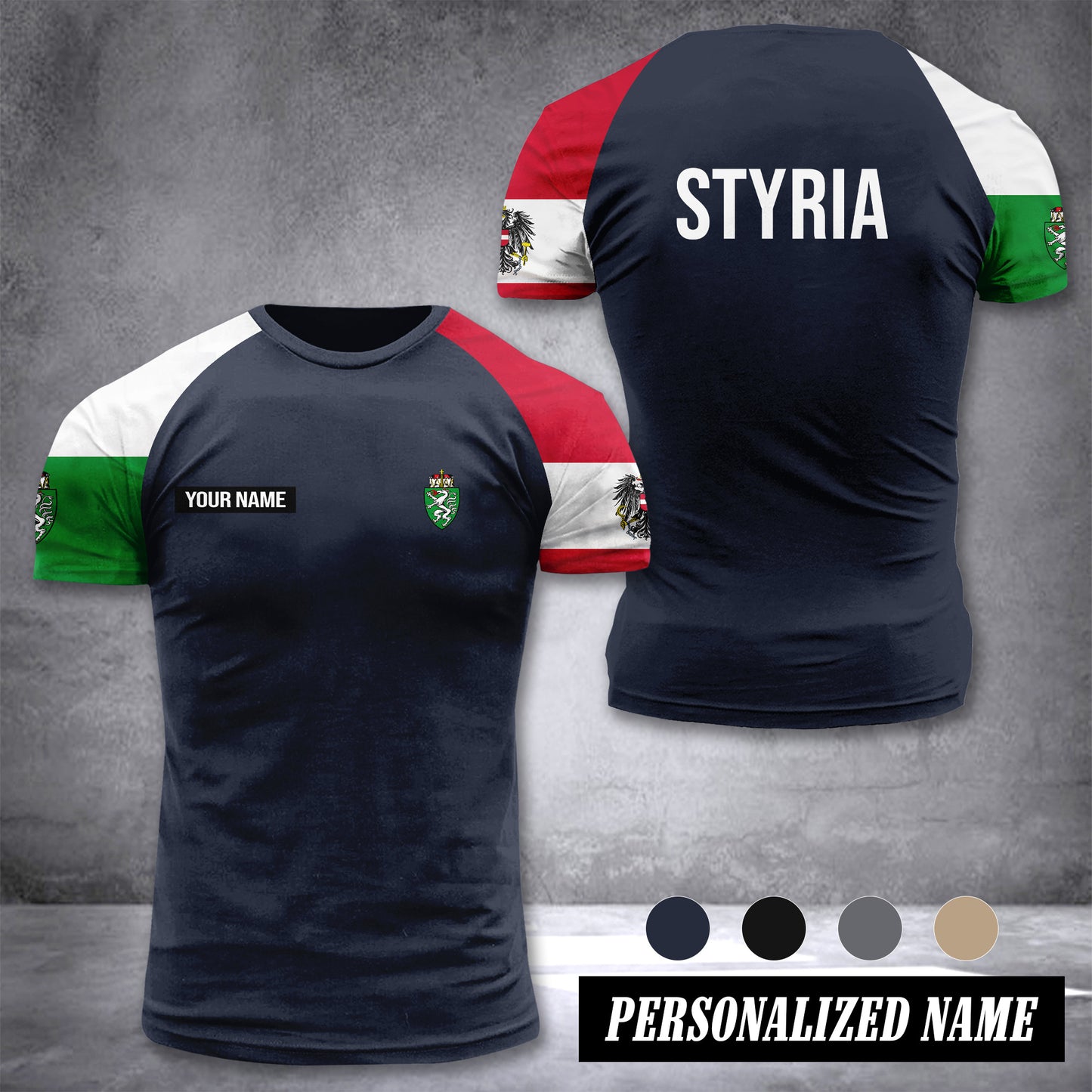 Styria customize T-shirt has raglan sleeves 265