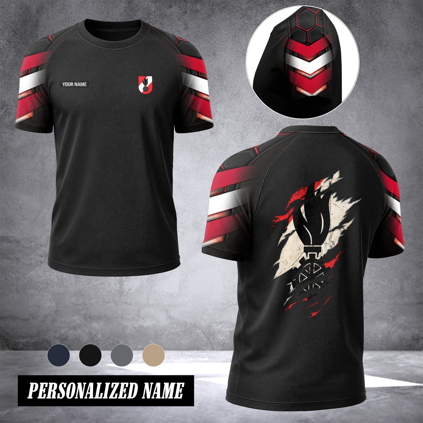 Firefighter Austria customize T-shirt has raglan sleeves 265