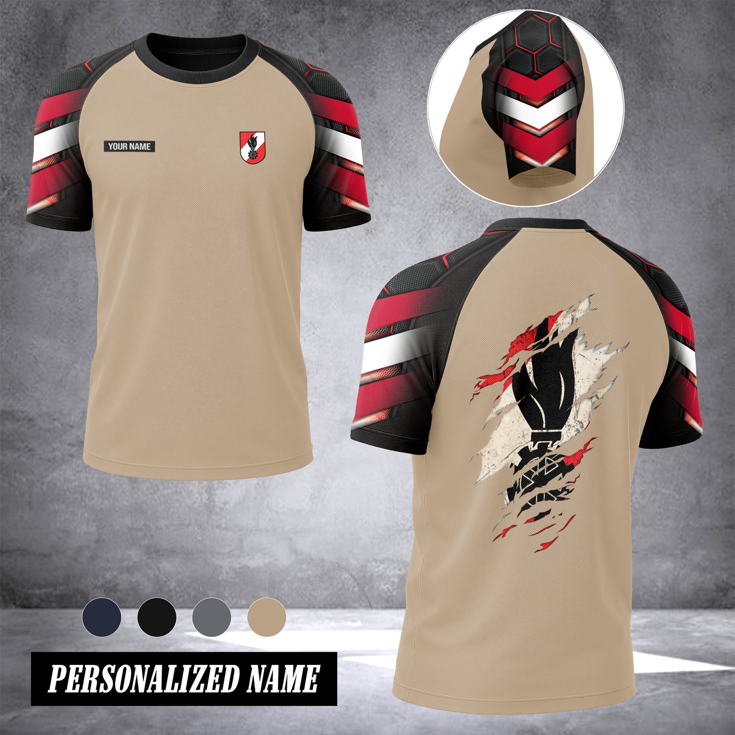 Firefighter Austria customize T-shirt has raglan sleeves 265