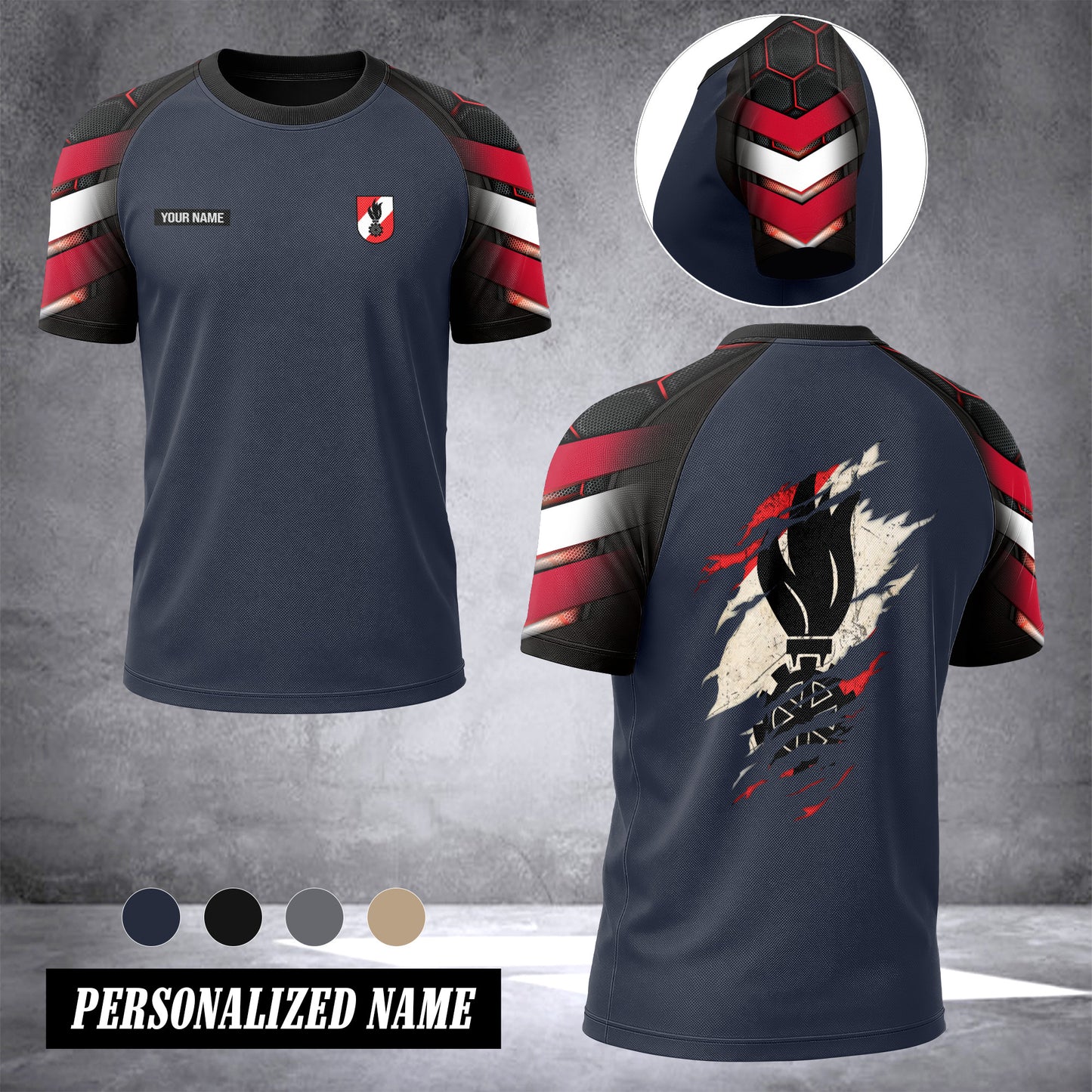 Firefighter Austria customize T-shirt has raglan sleeves 265