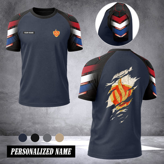 Firefighter Netherlands customize T-shirt has raglan sleeves 265