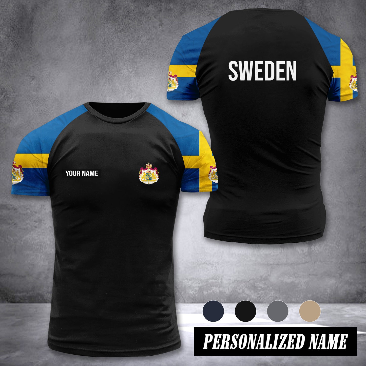 Sweden customize T-shirt has raglan sleeves 265