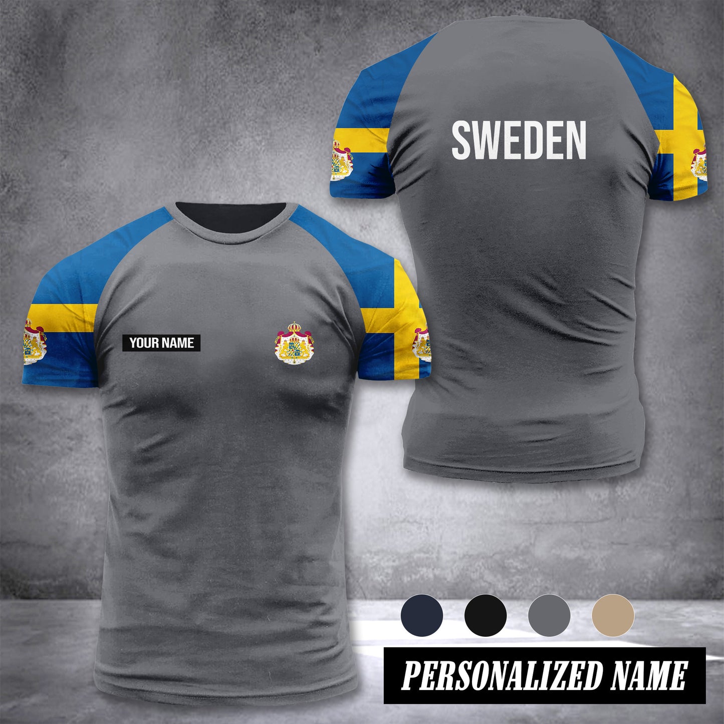 Sweden customize T-shirt has raglan sleeves 265