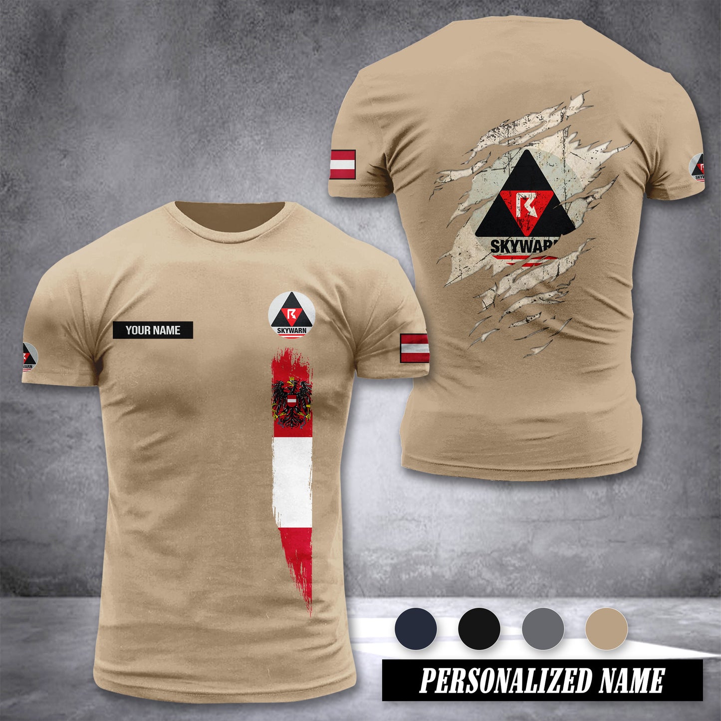 Skywarn Austria customize T-shirt 355