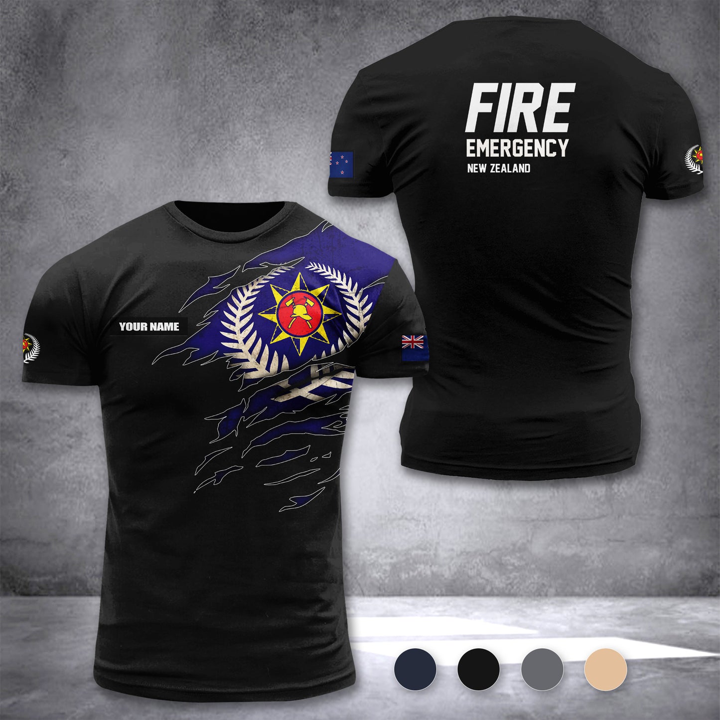 Fire and Emergency New Zealand customize T-shirt 255