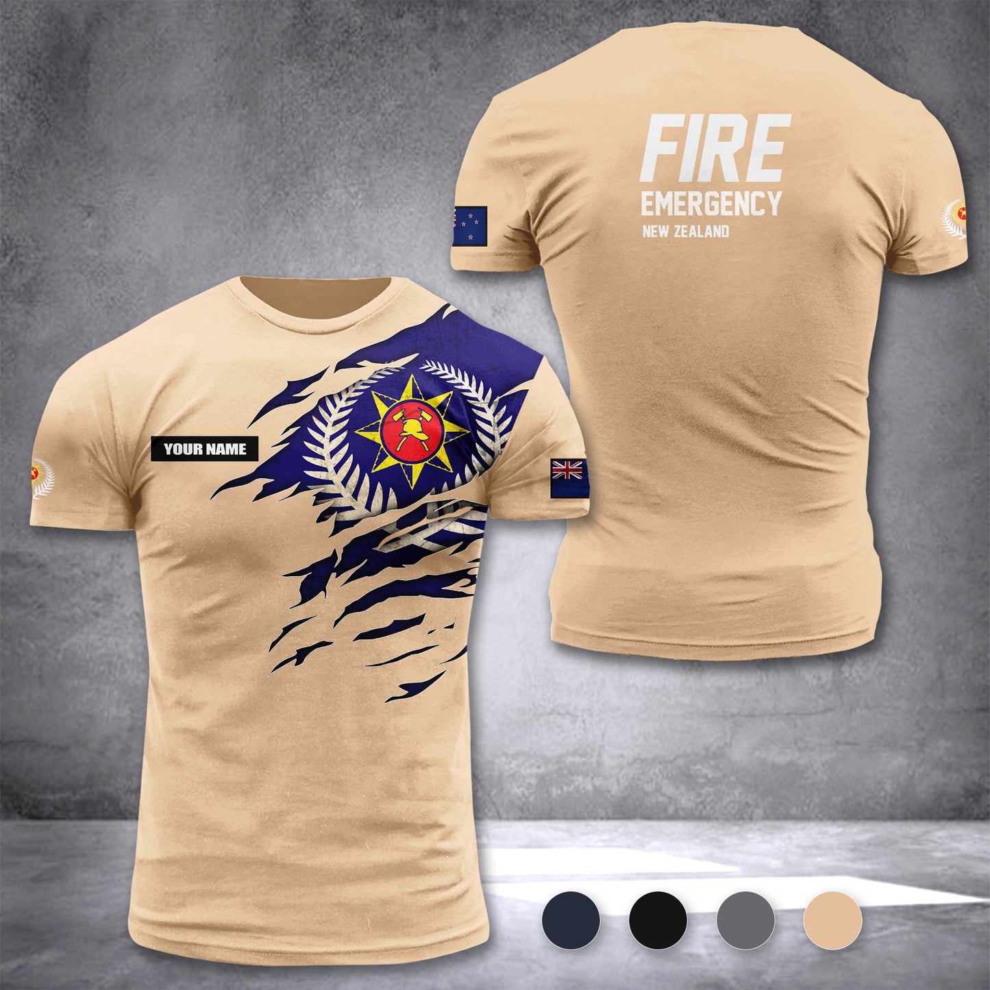 Fire and Emergency New Zealand customize T-shirt 255