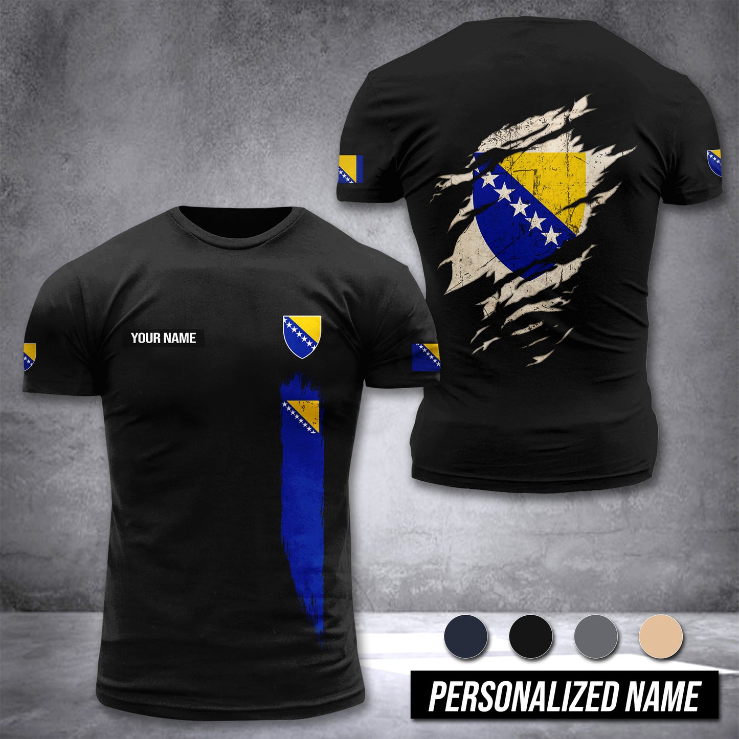 Bosnia customize T-shirt 255