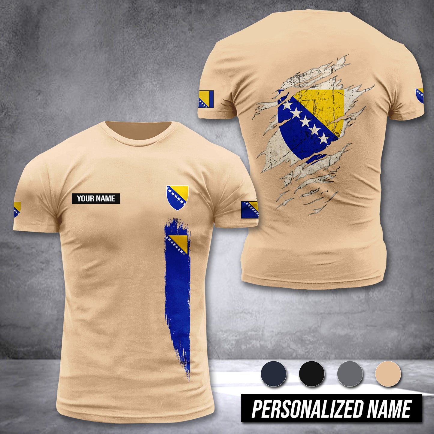 Bosnia customize T-shirt 255