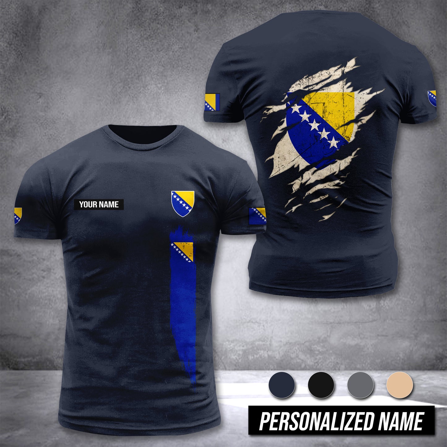 Bosnia customize T-shirt 255