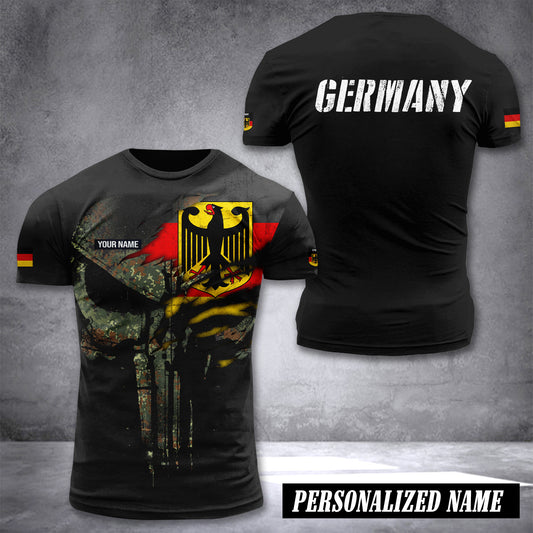 Germany pun camo flag customize T-shirt