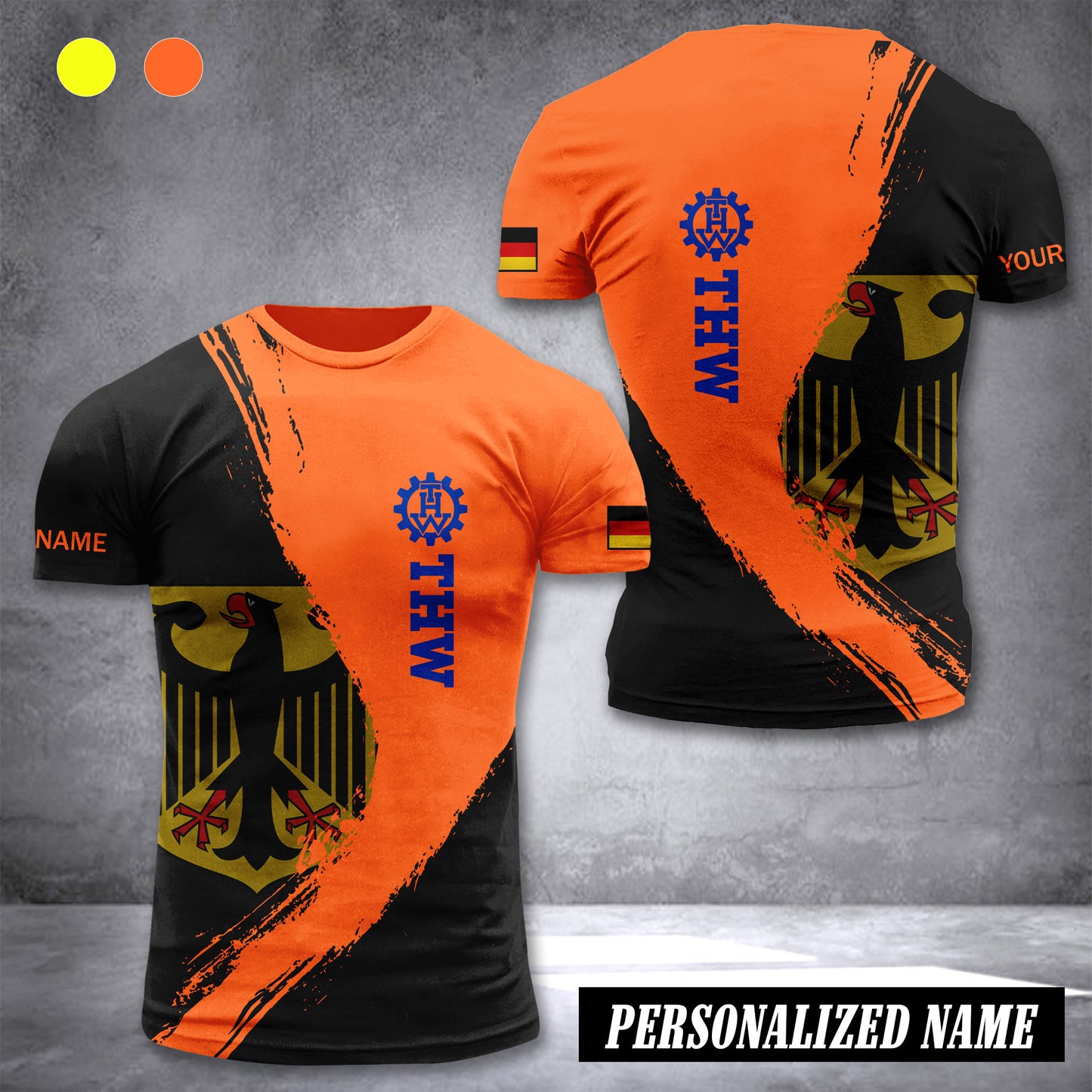 THW Germany customize T-shirt 3d 285