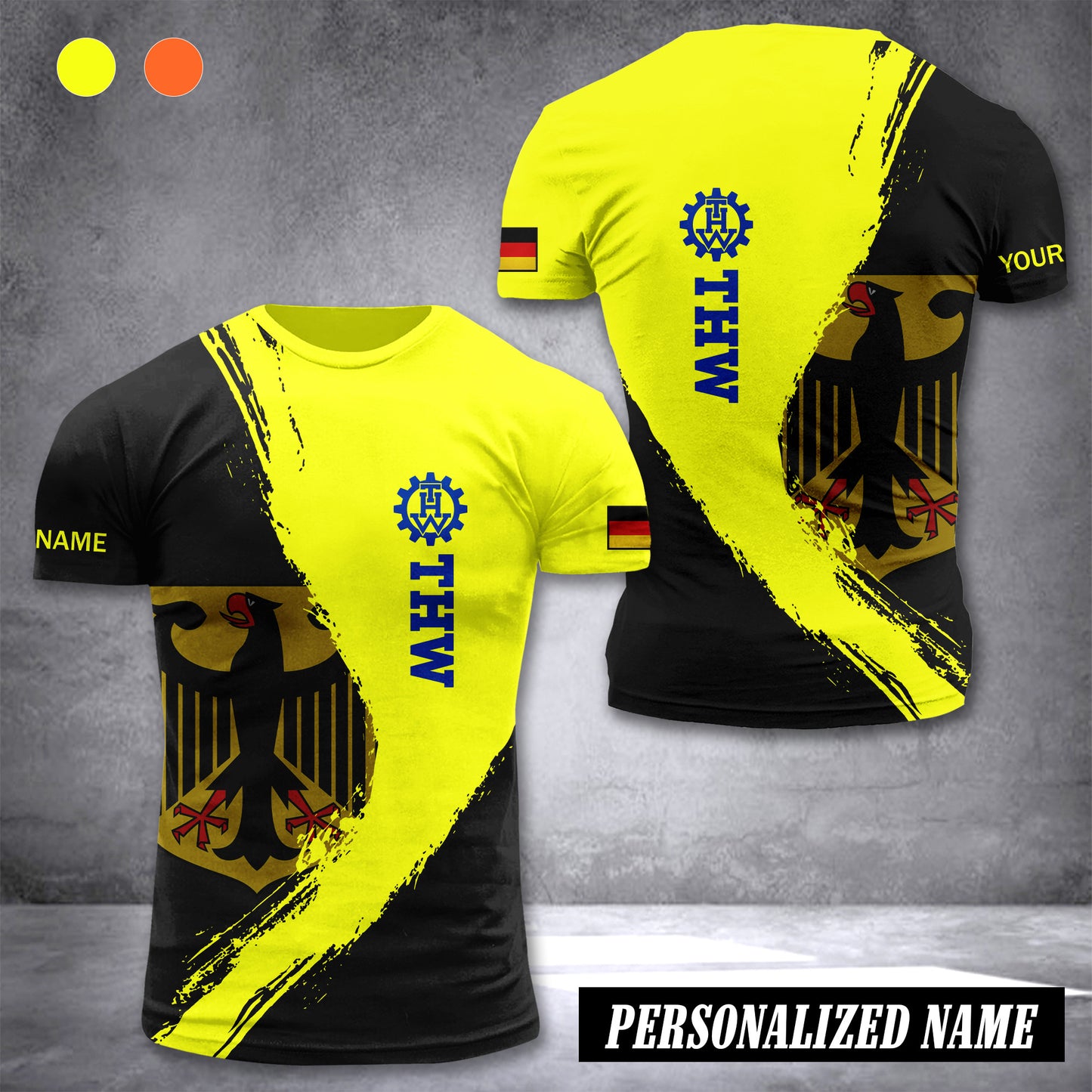 THW Germany customize T-shirt 3d 285