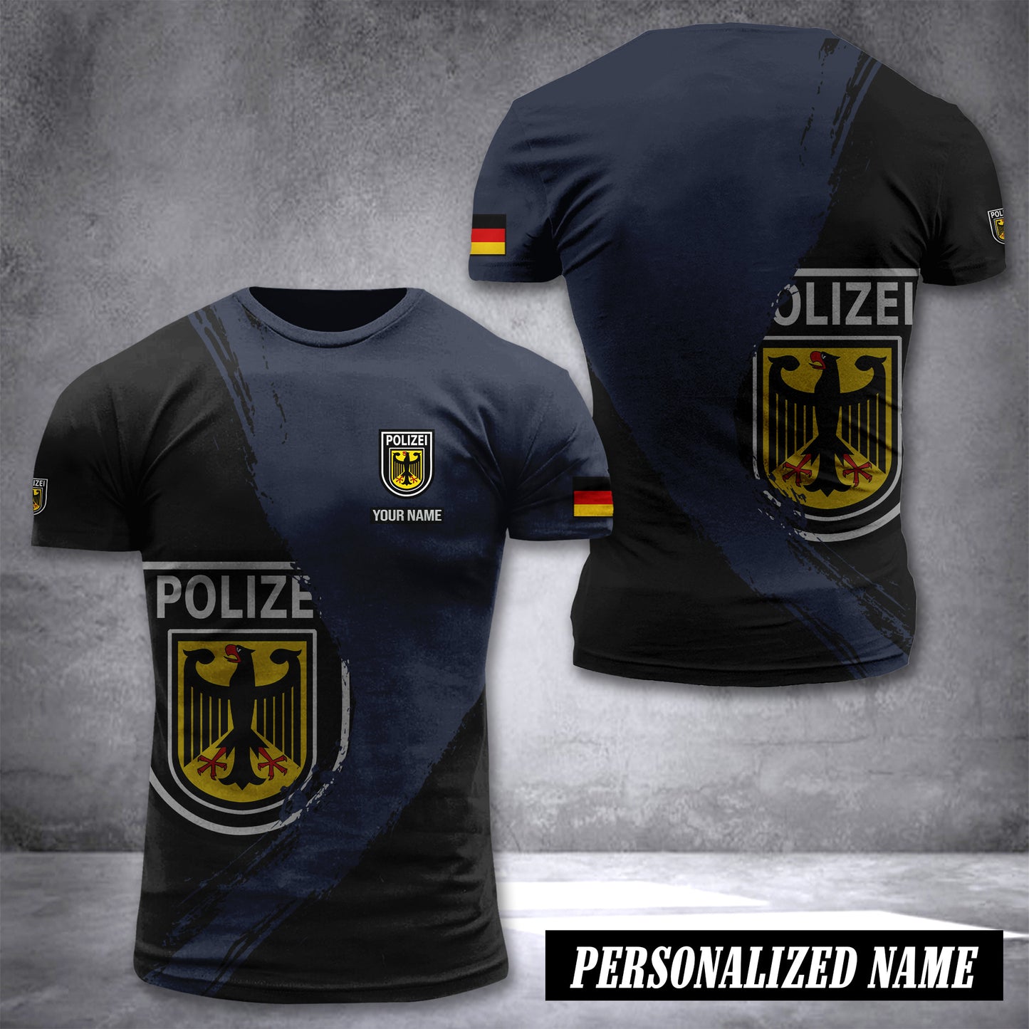 Polizei Germany customize T-shirt 3d 285