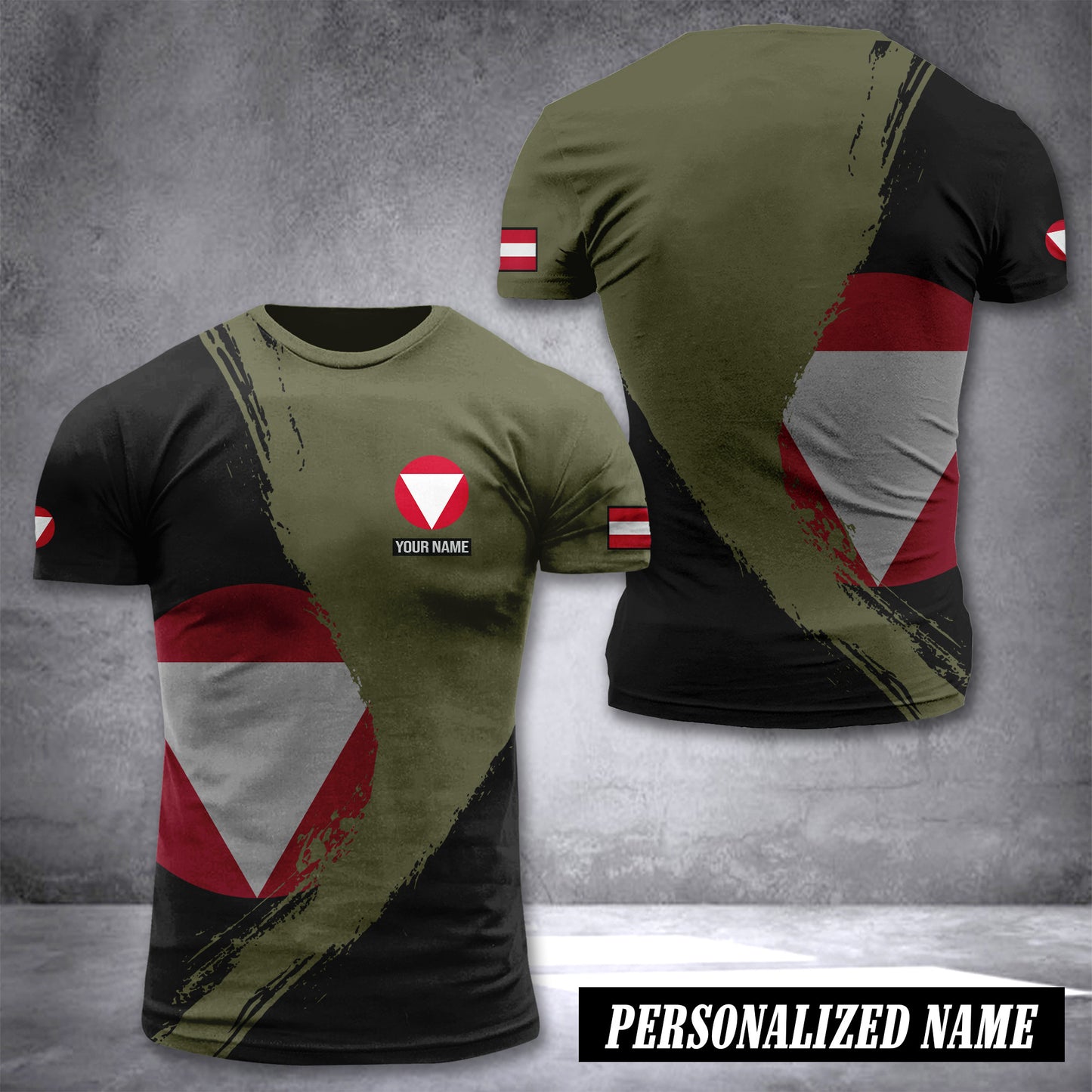 Austria Army customize T-shirt 3d 285