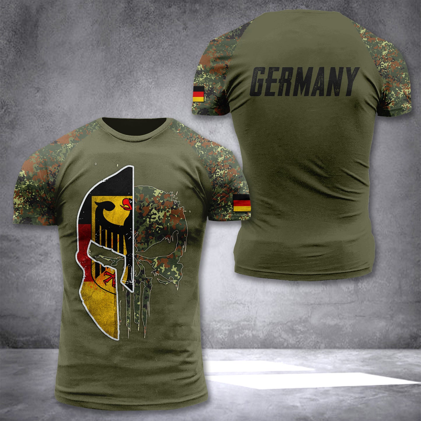 Germany customize T-shirt 3d punspa