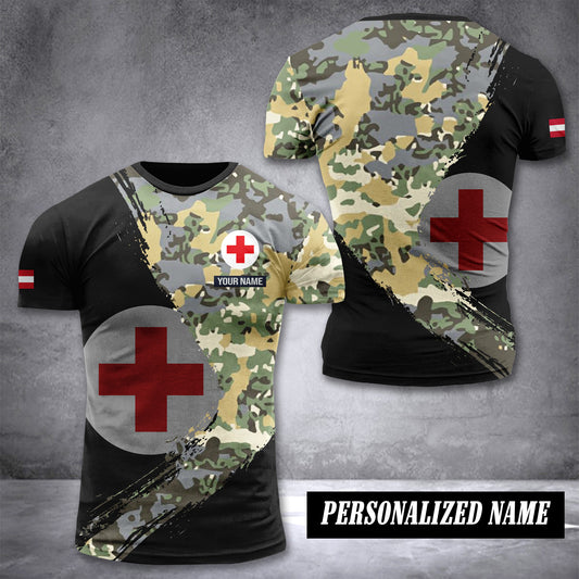 Austria Medic customize T-shirt 3d 285 military medical