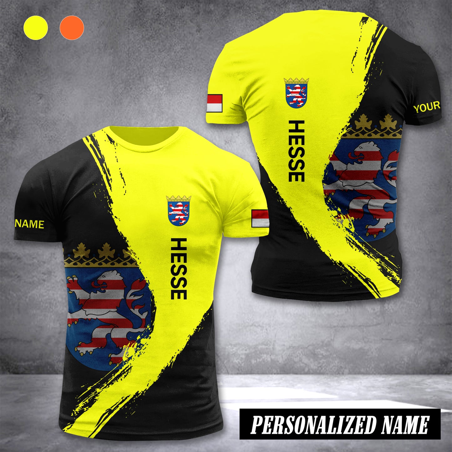Hesse Germany customize T-shirt 3d 285