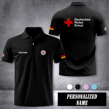Deutsches Rotes Kreuz customize polo back