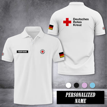 Deutsches Rotes Kreuz customize polo back