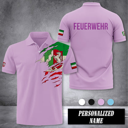 Firefighter Nordrhein Westfalen customize polo back