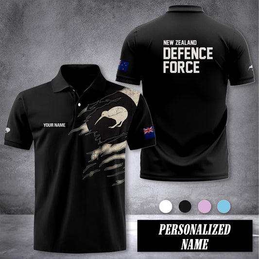 NZ Defence Force customize polo back