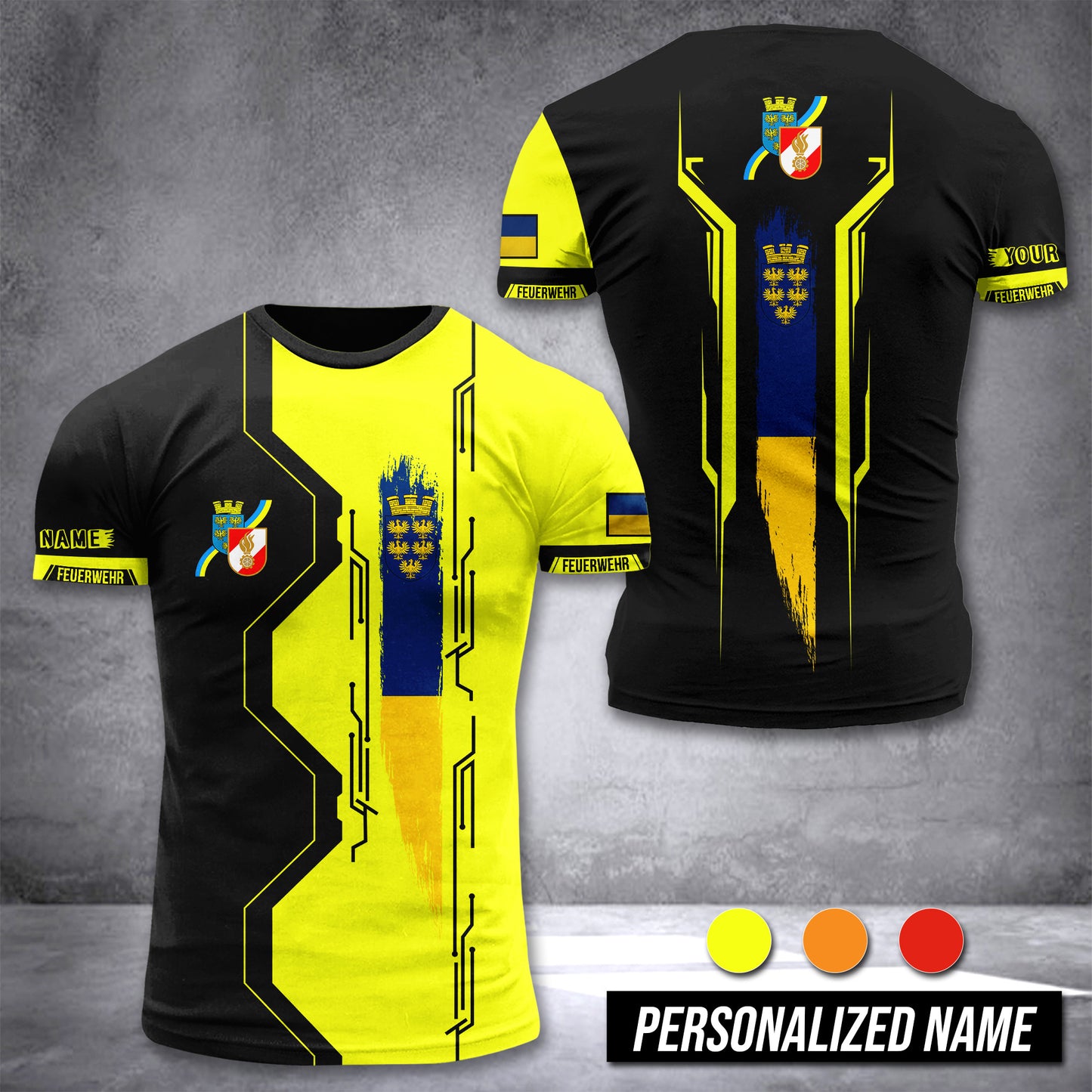 Firefighter Lower Austria customize T-shirt 3d 613