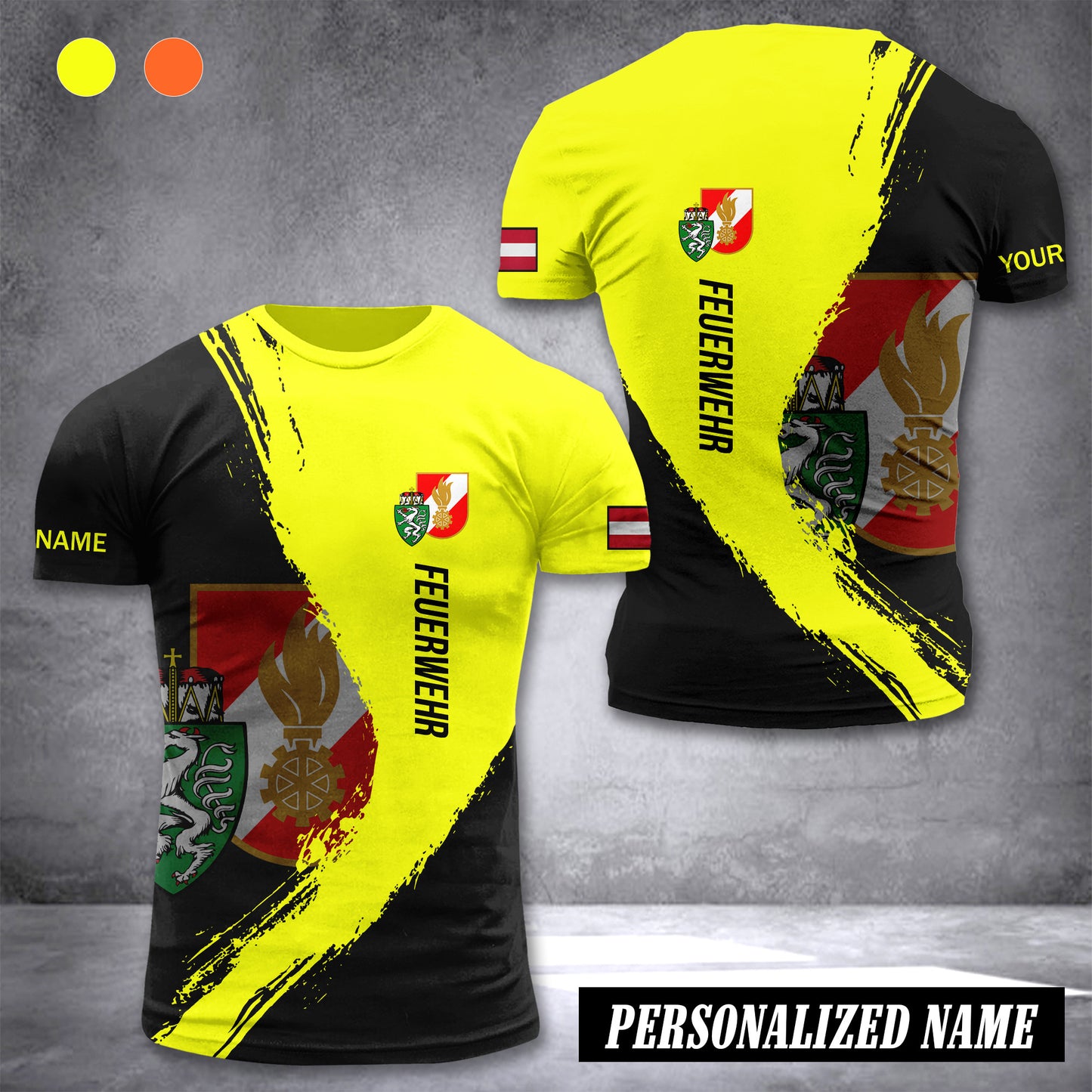 Firefighter Styria Austria customize T-shirt 3d 285